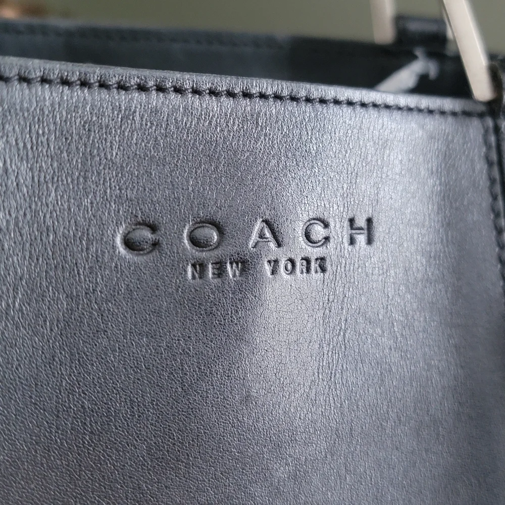 Coach 6706 Bridle Bucket Bag Black Leather Crossbody Purse Made in Italy Vintage